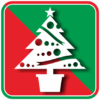 クリスマスツリーのカラーアイコン画像