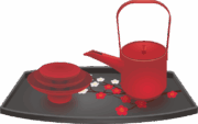 正月に使う屠蘇器のイラスト