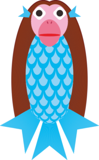 疫病退散にご利益があるかもしれないアマビエのイラスト