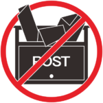 迷惑ポスティング禁止のピクトグラム 迷惑ポスティング禁止のピクトグラム