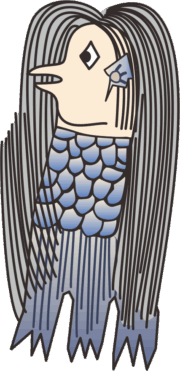 元祖妖怪アマビエ様の疑似イラスト