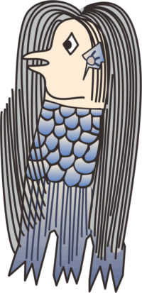 元祖妖怪アマビエ様の疑似イラスト