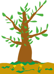 木のイラスト 子どもが描いたような木のイラスト