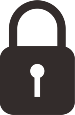 ロック ロックしている鍵アイコン