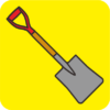 角型スコップ 角型スコップのカラーアイコン画像