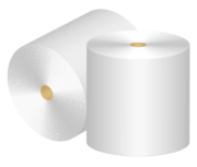 2ロール2のトイレットペーパーのイラスト画像