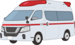 救急車 迅速な搬送が要求される救急車のイラスト