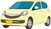 低燃費で経済的な軽自動車のイラスト