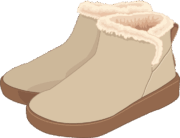 冬用のオシャレな防寒靴のイラスト