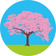 桜 青空に映える桜のイラスト