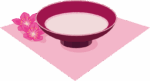 ひな祭りを祝う白酒のイラスト