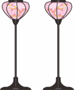 ひな祭りの雰囲気を盛り上げるぼんぼりのイラスト