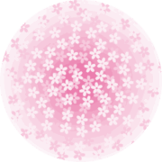 群舞している桜の花のイメージイラスト