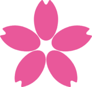 簡略なサクラの花のイラスト