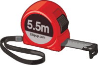 コンベックス 工事職人の必携品であるコンベックスのイラスト