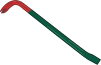 バール クギを抜いたり、遮蔽物をこじ開けたりするバールのイラスト