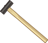 玄能(げんのう) 日本古来の優れた工具である玄能のイラスト