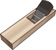 日本の大工さんの工具である鉋のイラスト