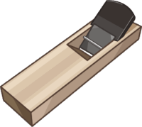 かんな 日本の大工さんの工具である鉋のイラスト