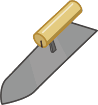 左官コテ 左官屋さんの工具である左官コテのイラスト