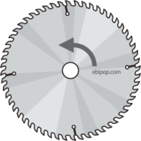 電動丸鋸の替刃のイラスト