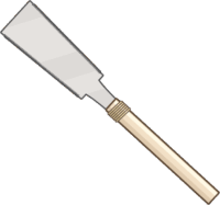 日本の両刃鋸のイラスト