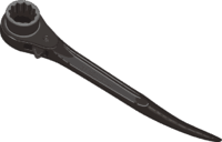 ラチェットレンチ ボルトやナットを素早くしめることができるラチェットレンチのイラスト