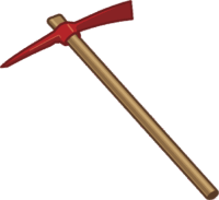 ツルハシ 土木工事で使われているツルハシのイラスト