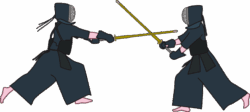 剣道 剣道の試合のイラスト