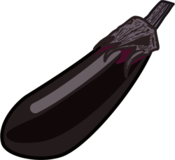 ナス 炒め物によく合うナスのイラスト