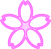 桜花のフレームのイラスト