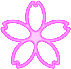 桜花のフレームのイラスト