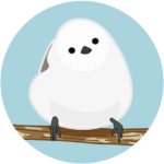 シマエナガ 癒しのモフモフ小鳥、シマエナガのイラスト