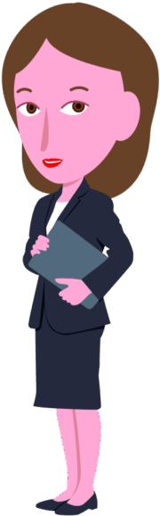 スーツ姿のビジネスウーマンのイラスト