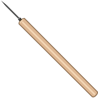 錐 小穴をあける工具である鋭い錐のイラスト