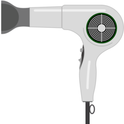 おしゃれな美容ドライヤーのイラスト