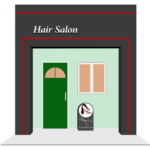 美容室 小さな美容室のイラスト