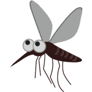飛んでいる蚊のイラスト