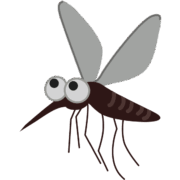 蚊 飛んでいる蚊のイラスト