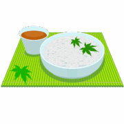 素麺 涼を呼ぶ素麺のイラスト