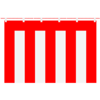 お祭りの雰囲気を盛り上げる紅白幕のイラスト