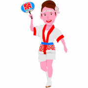 お祭りギャル お祭りギャルが大好きなお祭りではりきっているイラスト