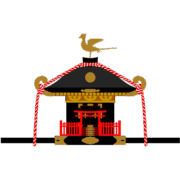 御神輿 お祭りで担がれる御神輿のイラスト