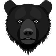 クマの顔 怖いクマの顔のイラスト