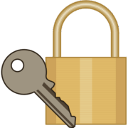 錠前と鍵のイラスト