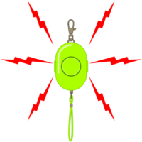 防犯ブザー 防犯ブザーが鳴っているイラスト