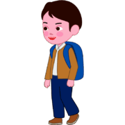 通学する男子小学生のイラスト