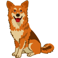 いらっしゃいませ犬 笑顔でお出迎えする「いらっしゃいませ犬」のイラスト