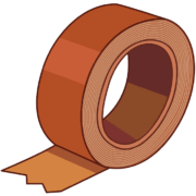 なにかと便利なガムテープのイラスト