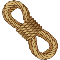 ロープ 結わえたり吊るしたり引いたり、色々な用途に使用できるロープのイラスト